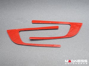 Alfa Romeo Giulia Steering Wheel Trim Kit - Carbon Fiber - Flexible / Self Adhesive 